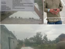Pembangunan jalan cor beton , jalan rabat beton dan Dranaise desa sabah balau Rampung Kades Pujianto SE ” Terima kasih bapak bupati lampung selatan Radityo Egi Pratama “