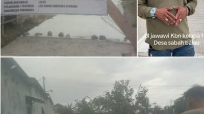 Pembangunan jalan cor beton , jalan rabat beton dan Dranaise desa sabah balau Rampung Kades Pujianto SE ” Terima kasih bapak bupati lampung selatan Radityo Egi Pratama “