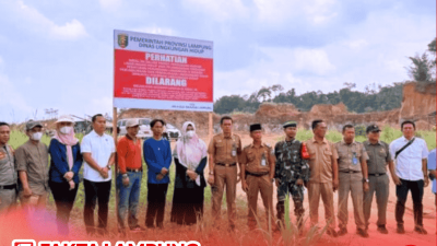 Dinas Lingkungan Hidup Kota Bandar Lampung Tutup 20 Tambang Ilegal