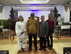 Hadir Natal di GPIB Maranatha Dusun 2B,  Kades Sabah Sampaikan Pesan Persatuan