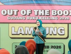 Bunda Literasi Lampung Purnama Wulan Sari Mirza Buka Big Event “Out of the Boox” Gudang Buku Keliling 2026