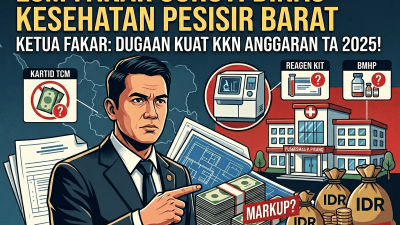 LSM FAKAR Prov. Lampung Cium Aroma KKN pada Proyek Dinas Kesehatan Pesisir Barat TA 2025 Desak APH Segera Bertindak