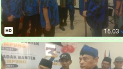Pelantikan Pengurus BADAK BANTEN Bandar Lampung Berbarengan HUT ke-3, Komitmen Perkuat Sinergi dan Layak Masyarakat