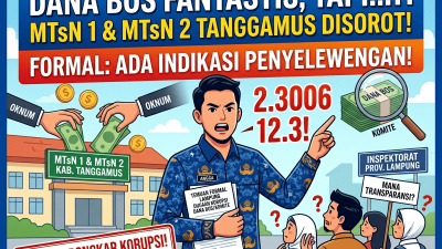 LSM FORMAL Soroti Dugaan Penyelewengan Dana BOS dan Komite di MTsN 1 & MTsN 2 Tanggamus