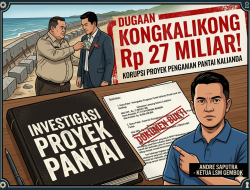 LSM GEMBOK Endus Dugaan Kongkalikong Proyek Pengaman Pantai Kalianda Rp27 Miliar