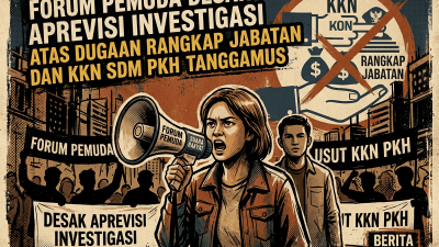 FORUM PEMUDA DESAK APREVISI INVESTIGASI ATAS DUGAAN RANGKAP JABATAN DAN KKN SDM PKH TANGGAMUS