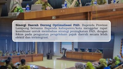 Optimalisasi PAD Melalui Sinergi Bapenda se-Provinsi Lampung