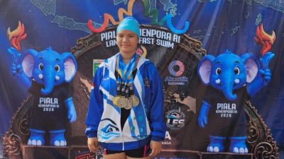 Banggakan Lampung! Atlet Muda Luna Alina Raih Empat Medali di Ajang Renang Nasional